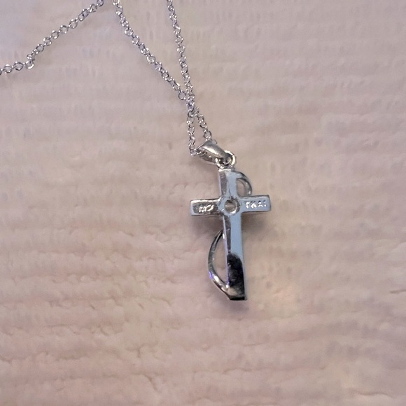 Sale MC Thai Sterling Silver CZ Crystal Cross - Picture 5 of 6